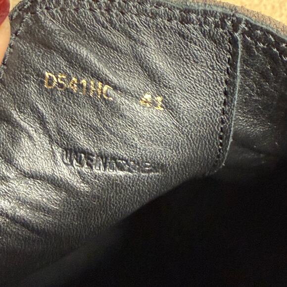 Geox Olive Green Suede & Leather Brogue Oxford Ankle Boots Size 41 US 10.5 - Picture 8 of 10